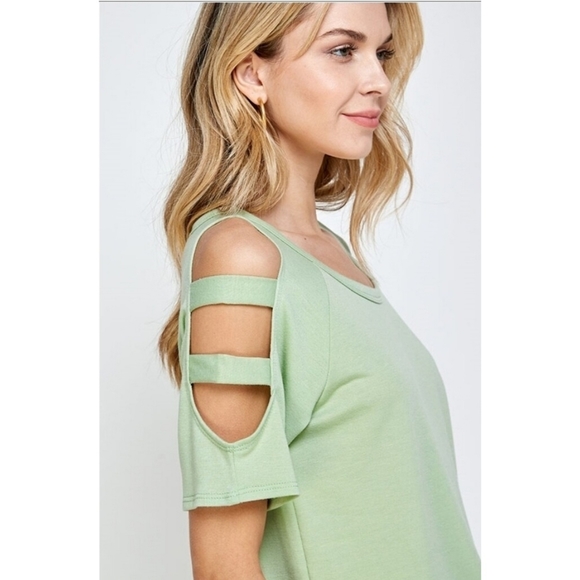 Cold Shoulder Top - Picture 3 of 7